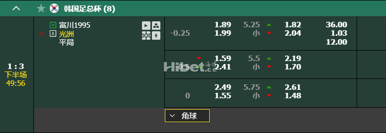 韩国足总杯   (8) 1 : 3 下半场 49:54 富川1995 光洲