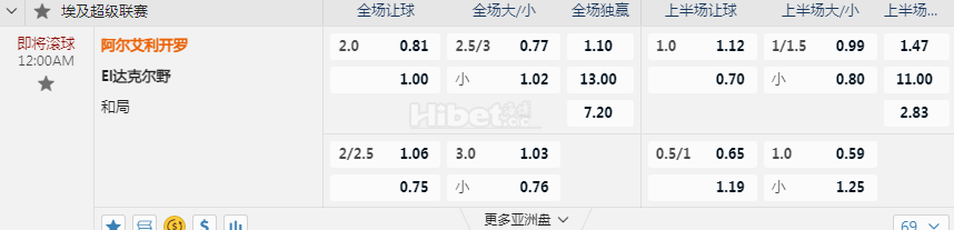 埃及超12:00AM 阿尔艾利开罗 El达克尔野