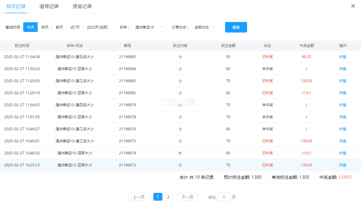 今天的澳洲幸运10游戏收获10块大洋