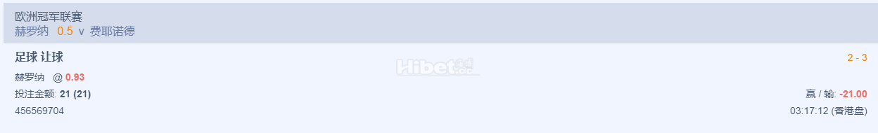 欧冠搞了一手赫罗纳的盘口是死翘翘了